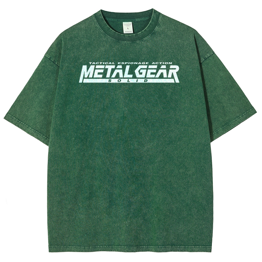 Metal Gear Solid Unisex Fit Washed T-Shirt 2508004217