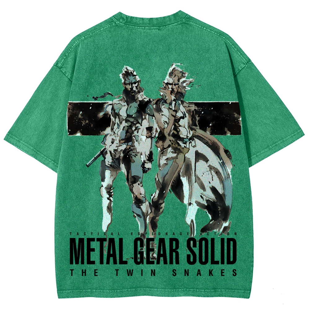 Metal Gear Solid Unisex Fit Washed T-Shirt 2508004217