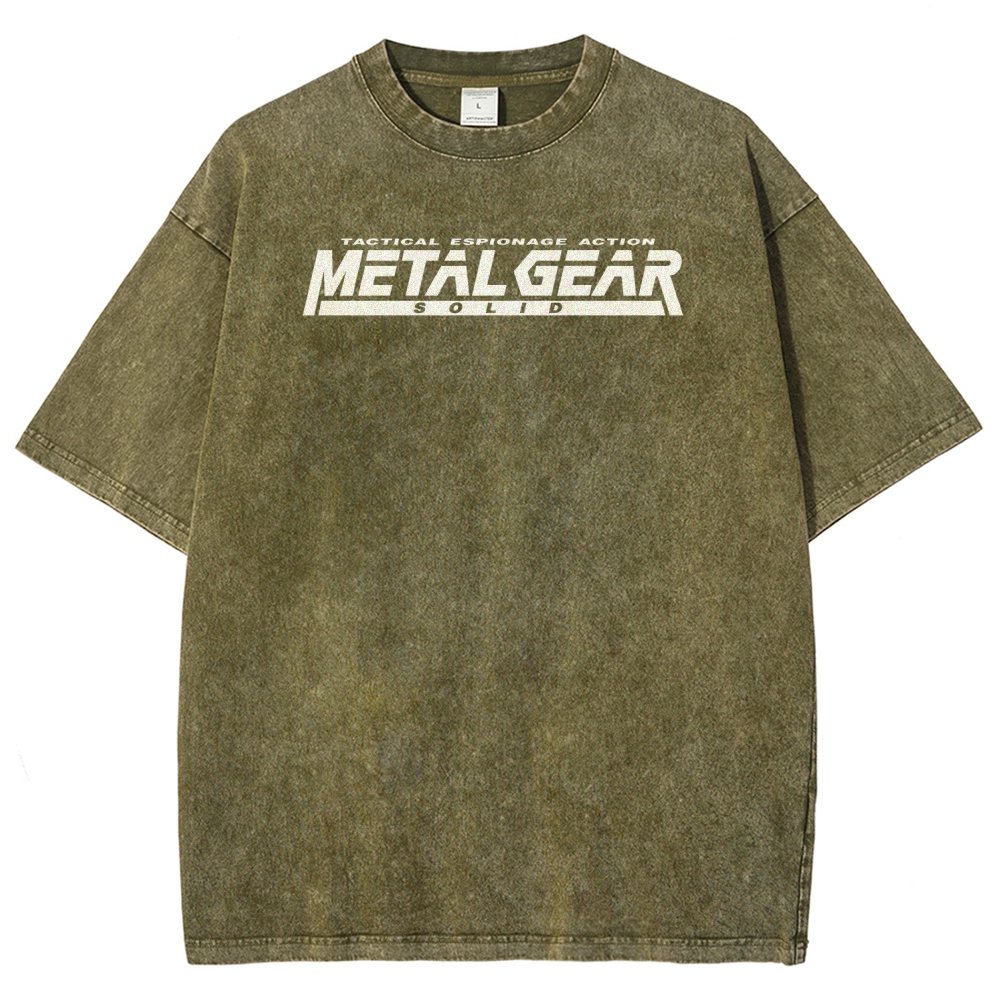 Metal Gear Solid Unisex Fit Washed T-Shirt 2508004217