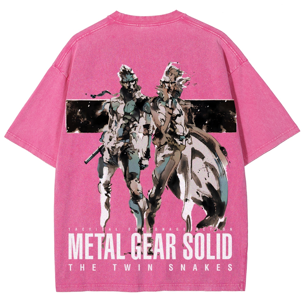 Metal Gear Solid Unisex Fit Washed T-Shirt 2508004217