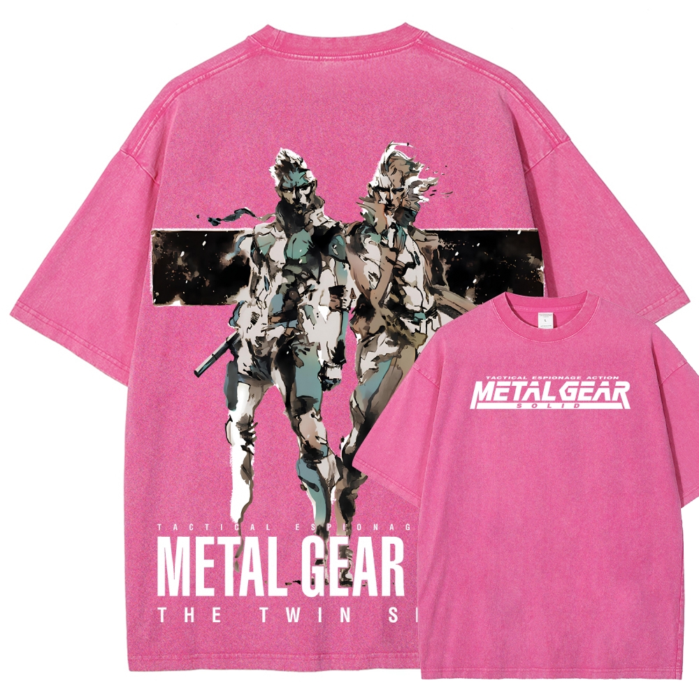 Metal Gear Solid Unisex Fit Washed T-Shirt 2508004217