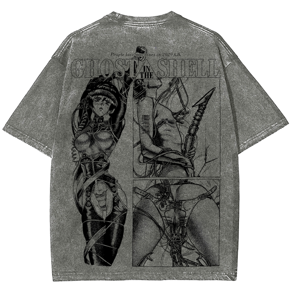 Ghost in the Shell Unisex Fit Washed T-Shirt 2508004406