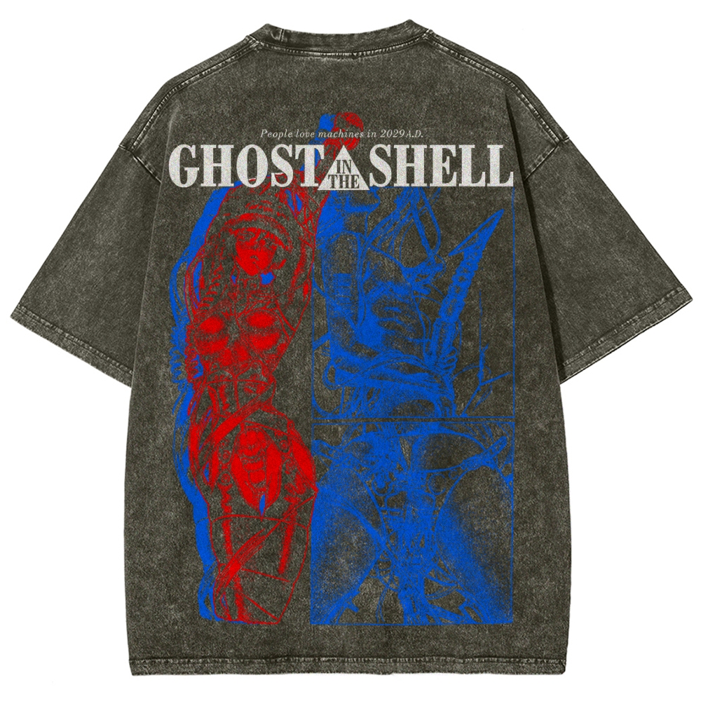 Ghost in the Shell Unisex Fit Washed T-Shirt 2508004406