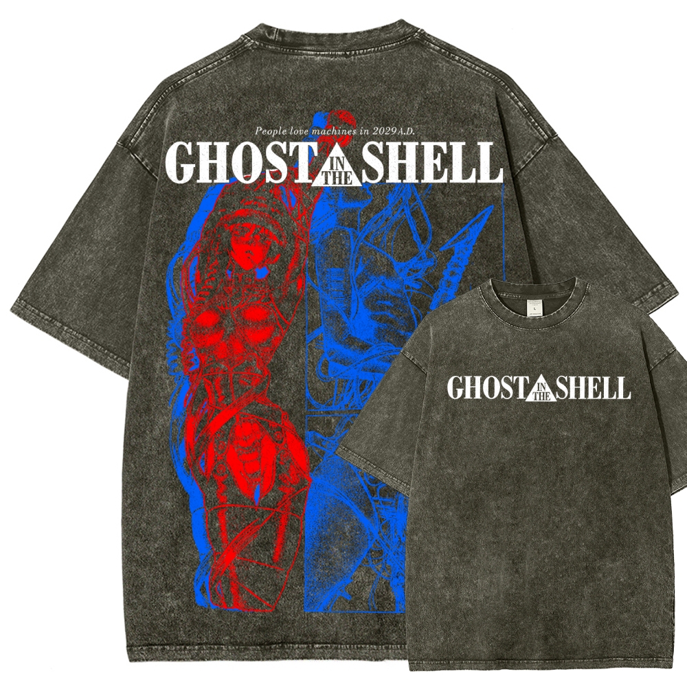 Ghost in the Shell Unisex Fit Washed T-Shirt 2508004406
