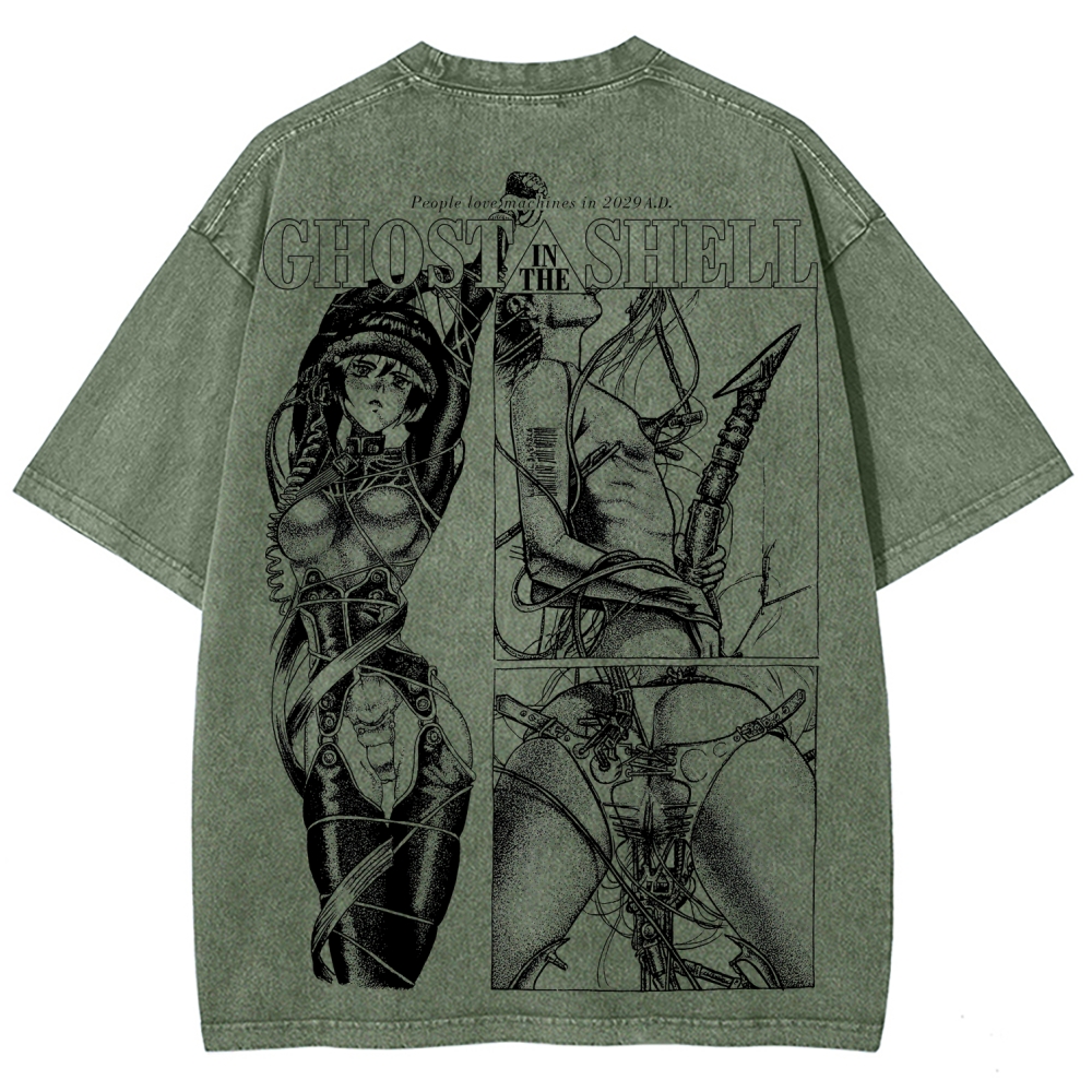 Ghost in the Shell Unisex Fit Washed T-Shirt 2508004406