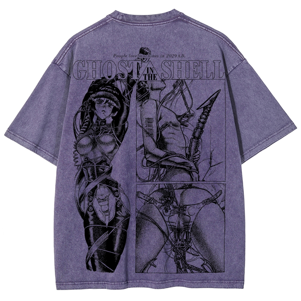 Ghost in the Shell Unisex Fit Washed T-Shirt 2508004406