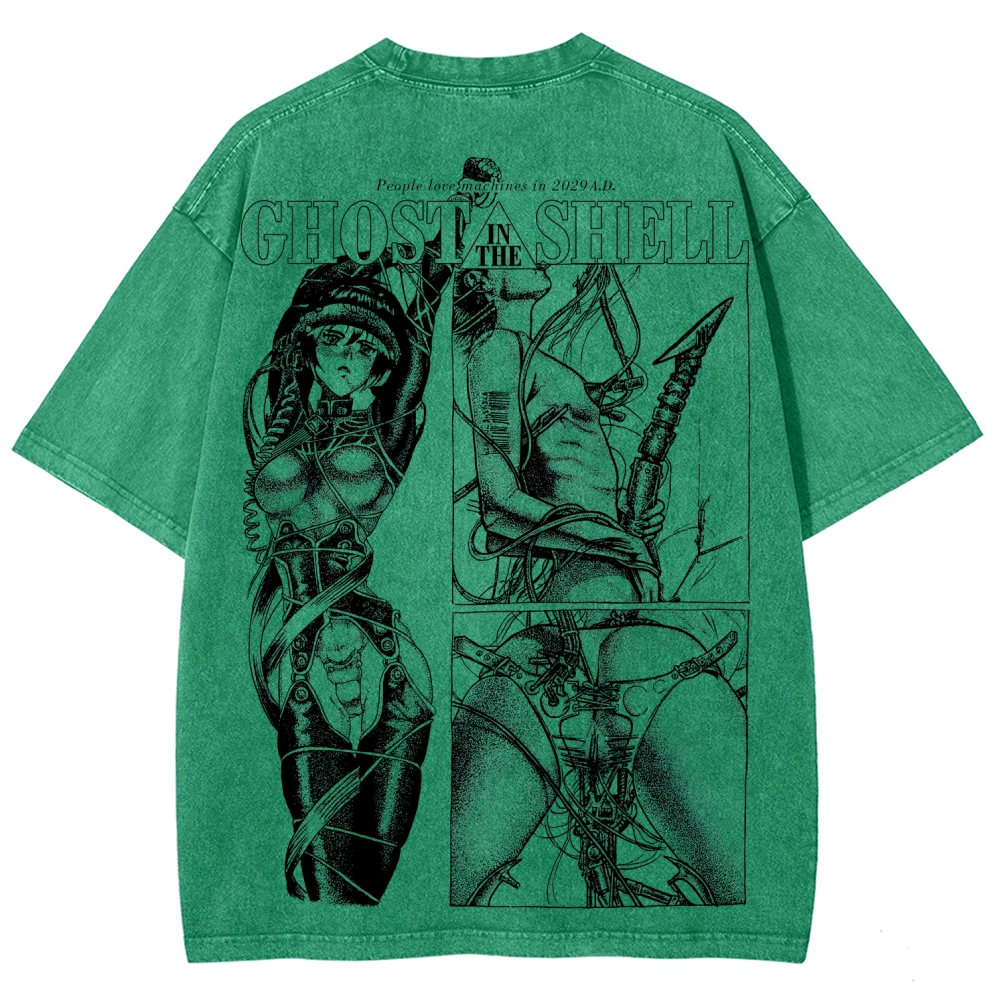 Ghost in the Shell Unisex Fit Washed T-Shirt 2508004406