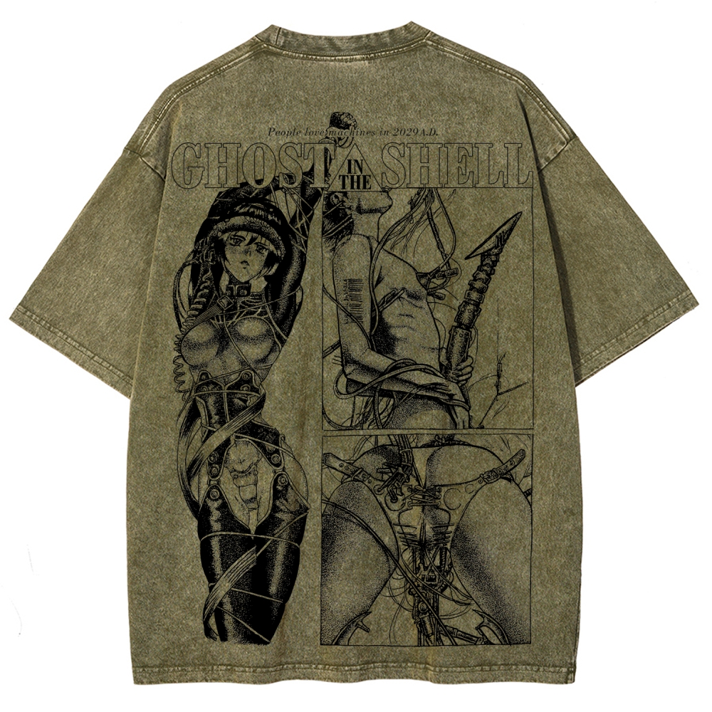Ghost in the Shell Unisex Fit Washed T-Shirt 2508004406