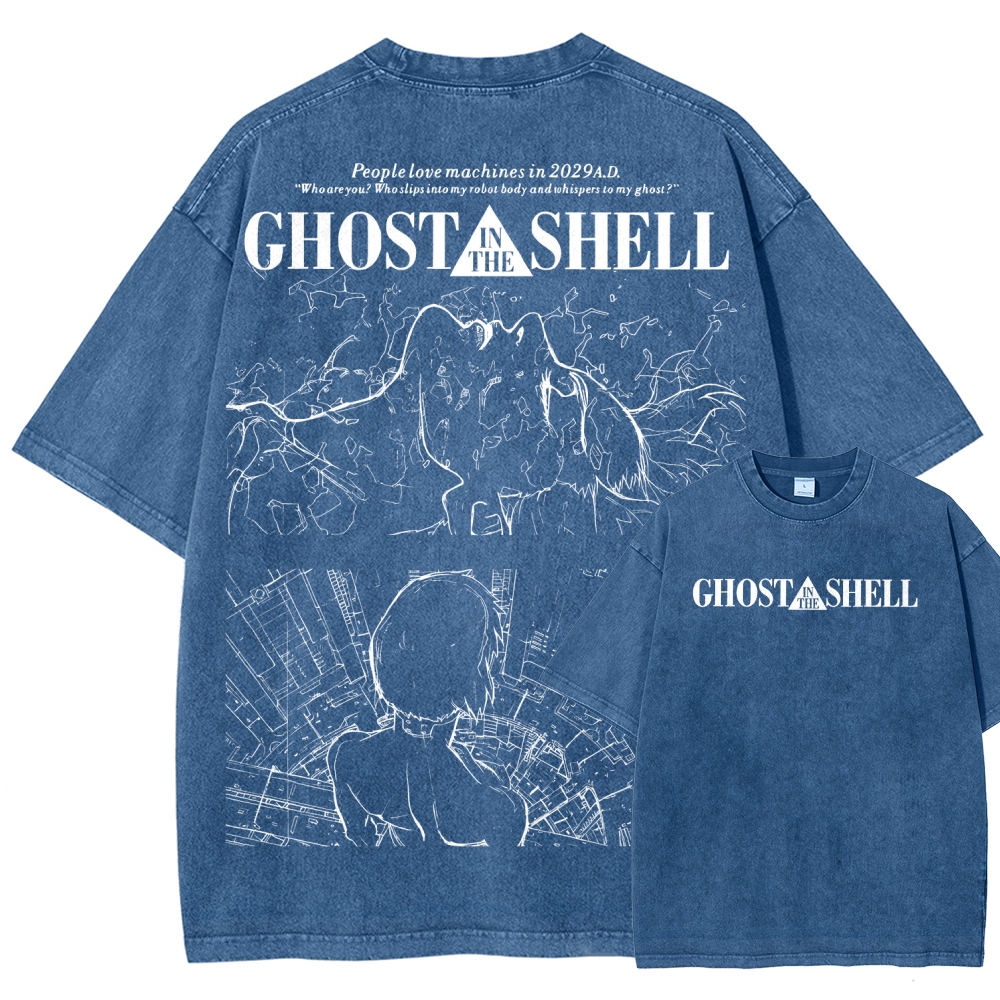 Ghost in the Shell Unisex Fit Washed T-Shirt 2508004506