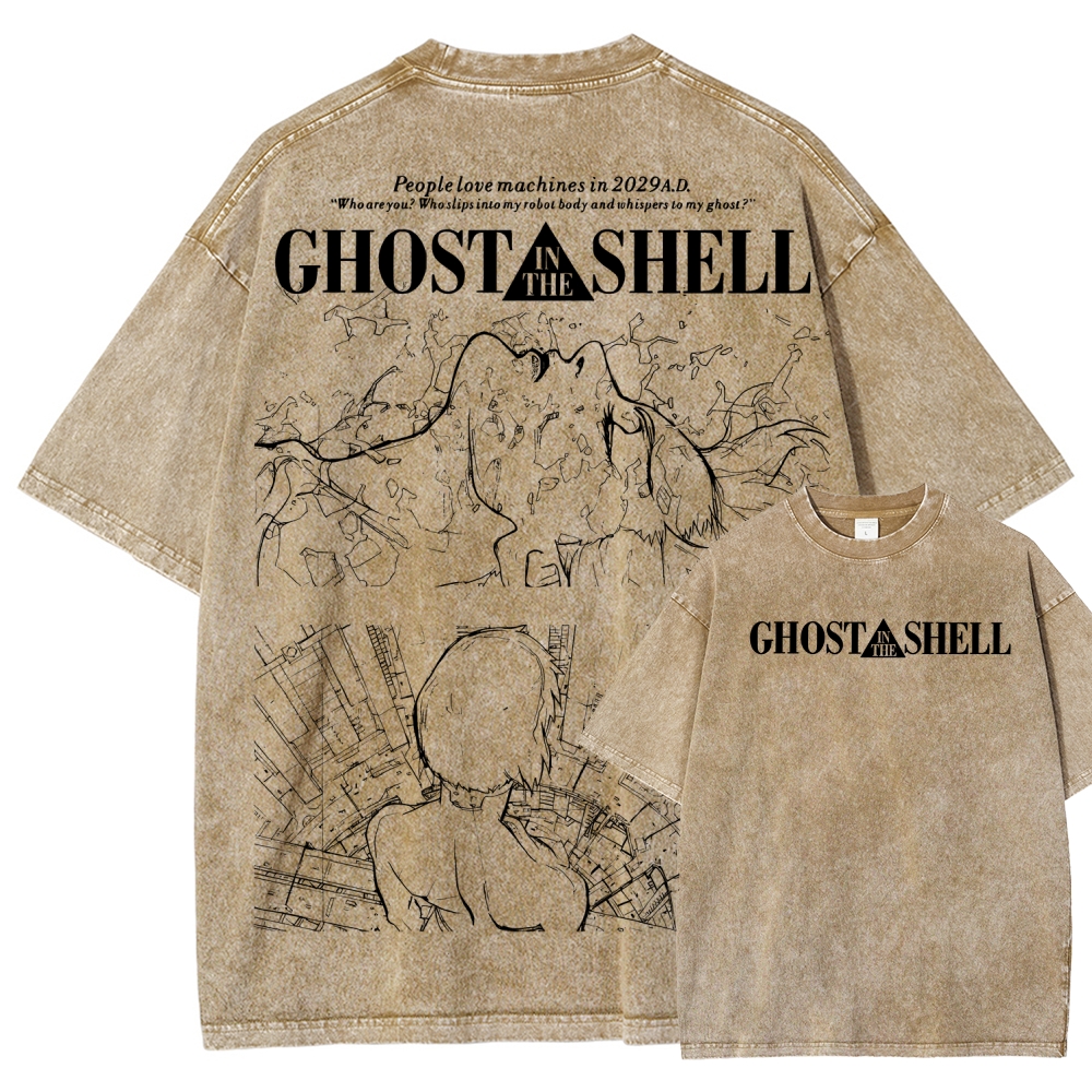 Ghost in the Shell Unisex Fit Washed T-Shirt 2508004506