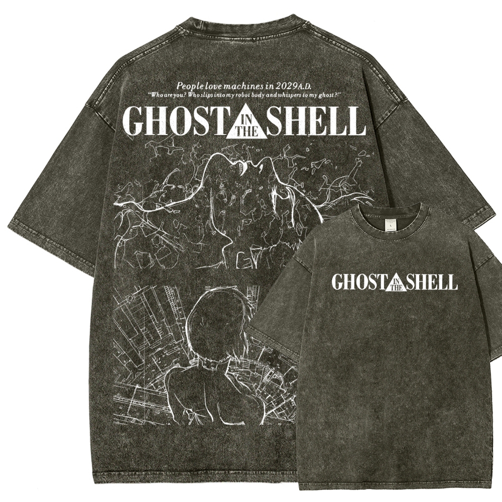 Ghost in the Shell Unisex Fit Washed T-Shirt 2508004506