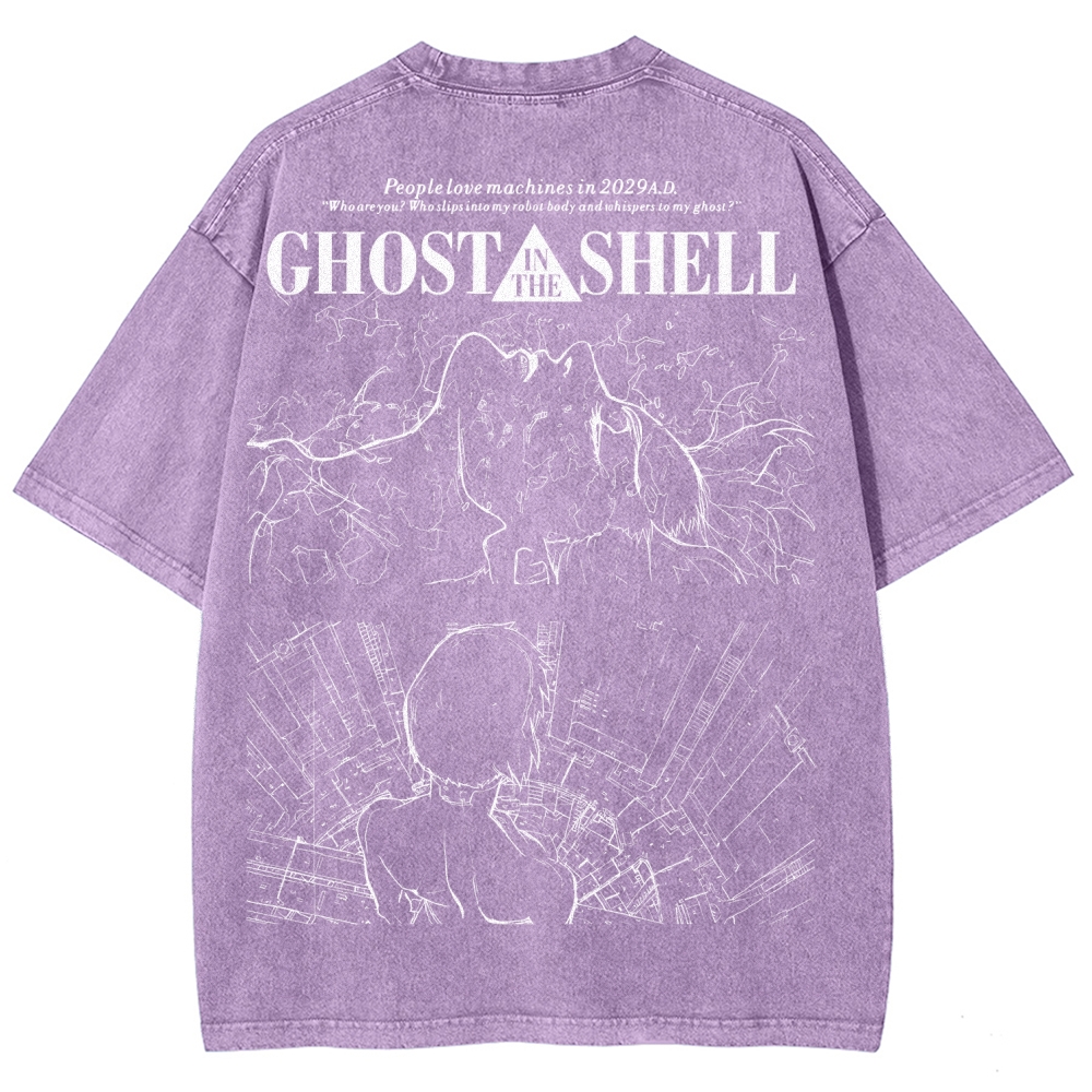 Ghost in the Shell Unisex Fit Washed T-Shirt 2508004506