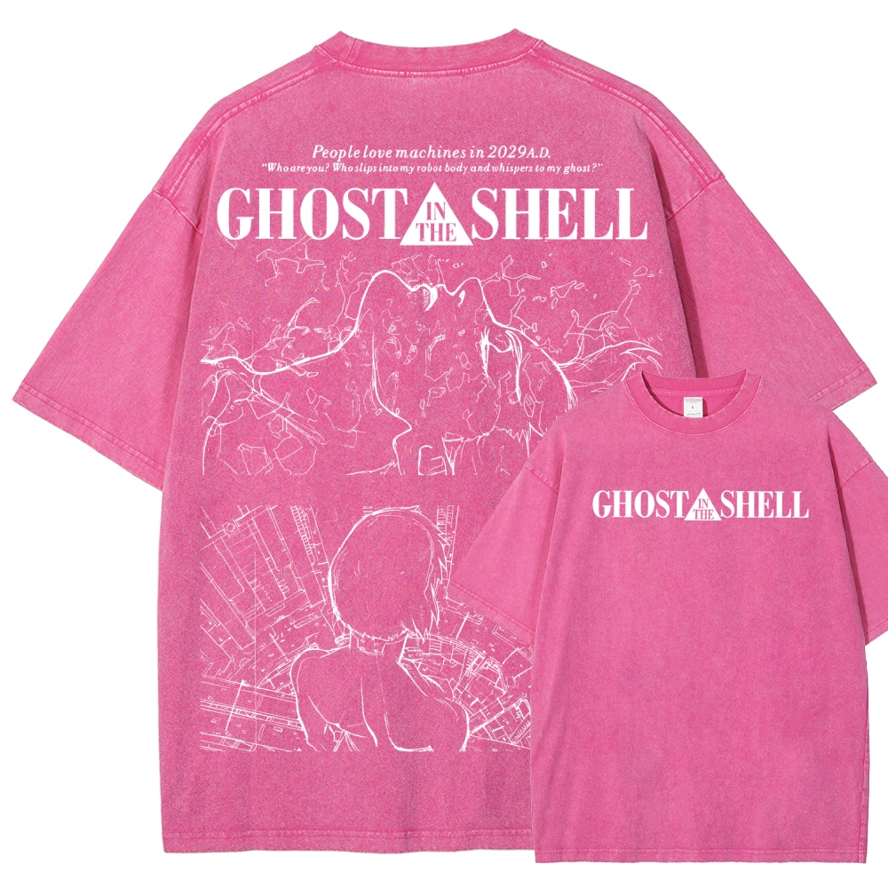 Ghost in the Shell Unisex Fit Washed T-Shirt 2508004506