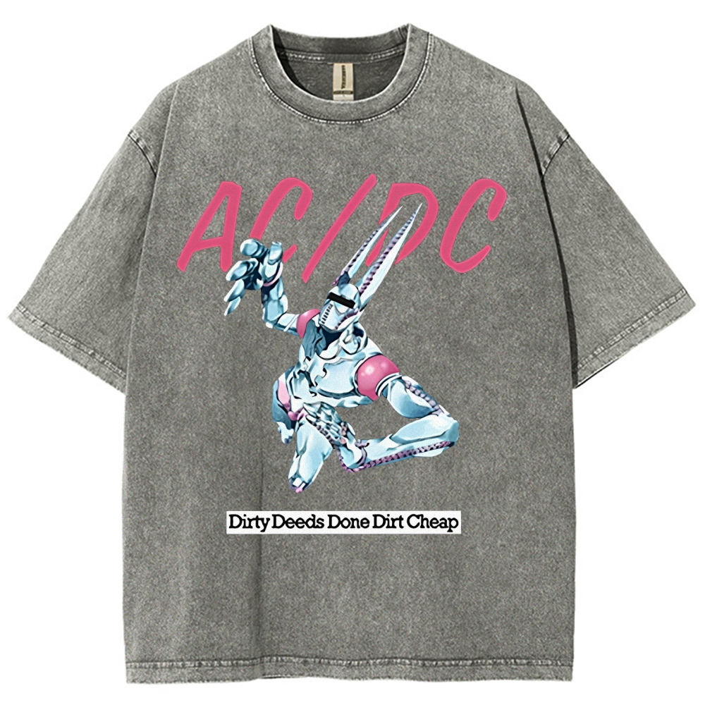 Jojo's Bizarre Adventure Unisex Fit Washed T-Shirt 2508004823