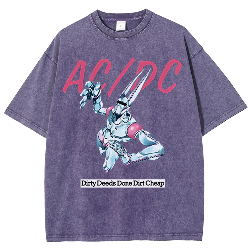 Jojo's Bizarre Adventure Unisex Fit Washed T-Shirt 2508004823