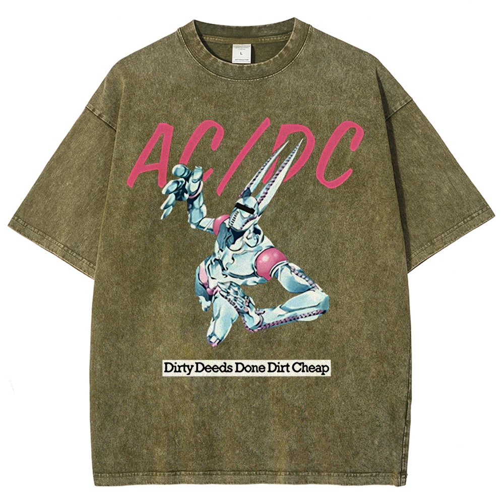 Jojo's Bizarre Adventure Unisex Fit Washed T-Shirt 2508004823