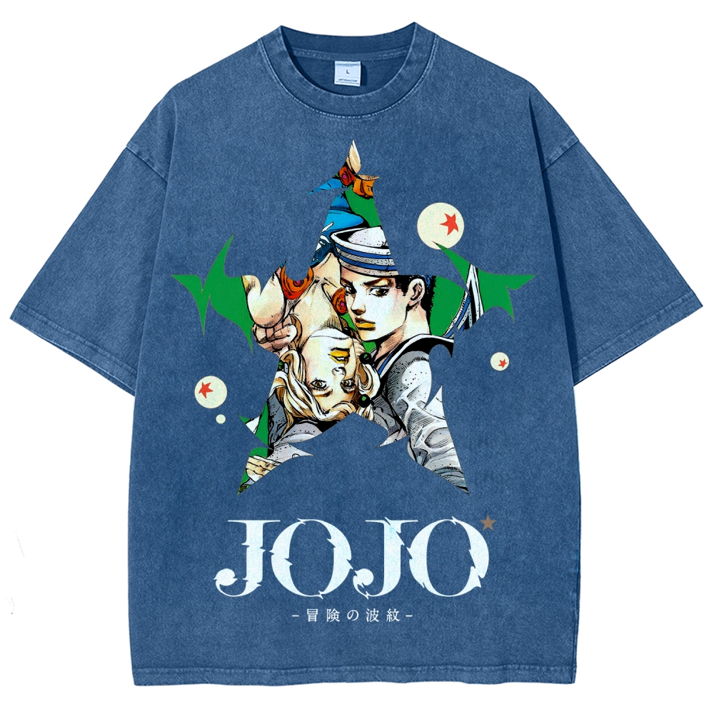 Jojo's Bizarre Adventure Unisex Fit Washed T-Shirt 2508004827