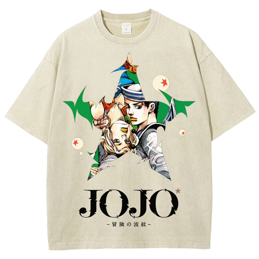 Jojo's Bizarre Adventure Unisex Fit Washed T-Shirt 2508004827