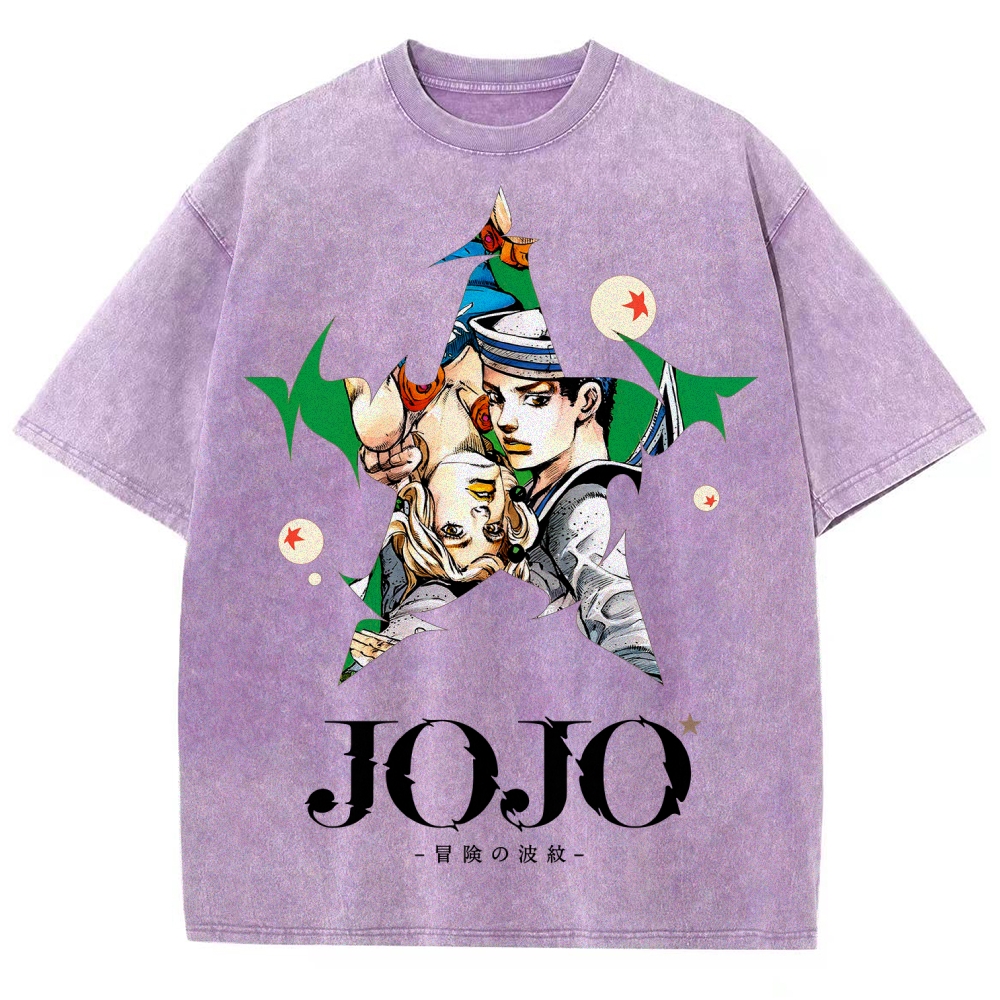 Jojo's Bizarre Adventure Unisex Fit Washed T-Shirt 2508004827