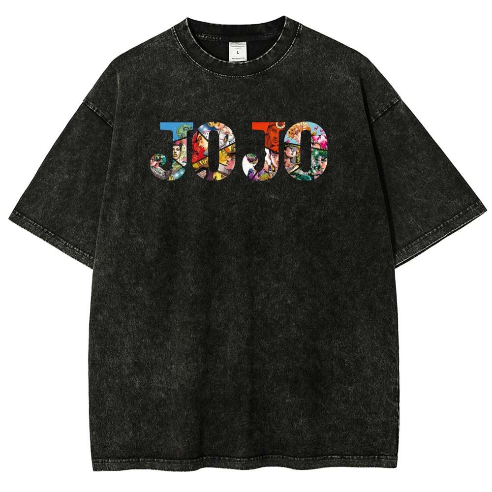 Jojo's Bizarre Adventure Unisex Fit Washed T-Shirt 2508004914