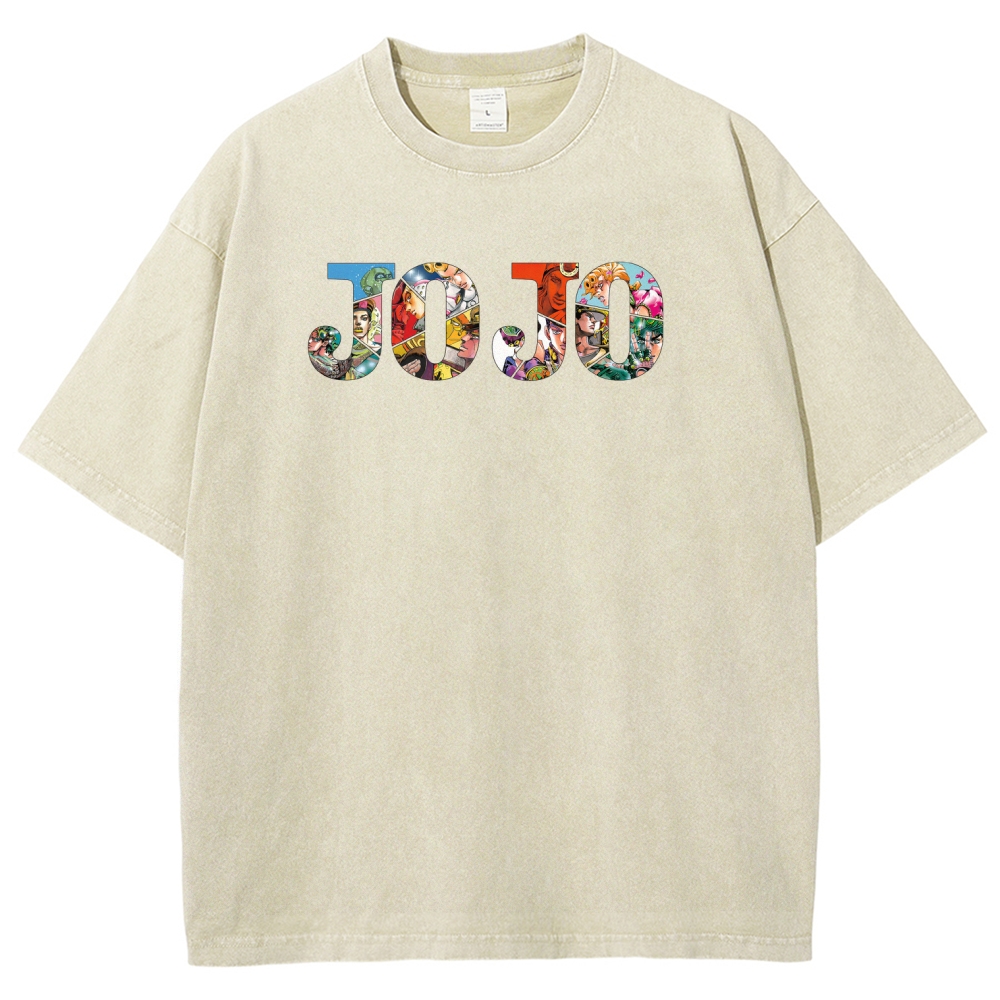 Jojo's Bizarre Adventure Unisex Fit Washed T-Shirt 2508004914