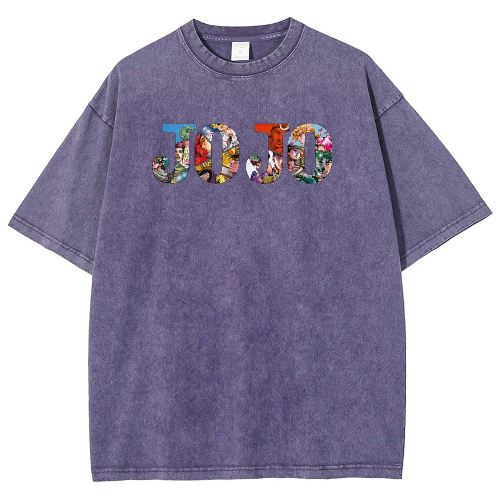 Jojo's Bizarre Adventure Unisex Fit Washed T-Shirt 2508004914