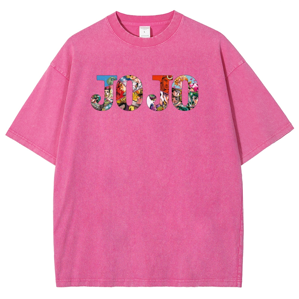 Jojo's Bizarre Adventure Unisex Fit Washed T-Shirt 2508004914