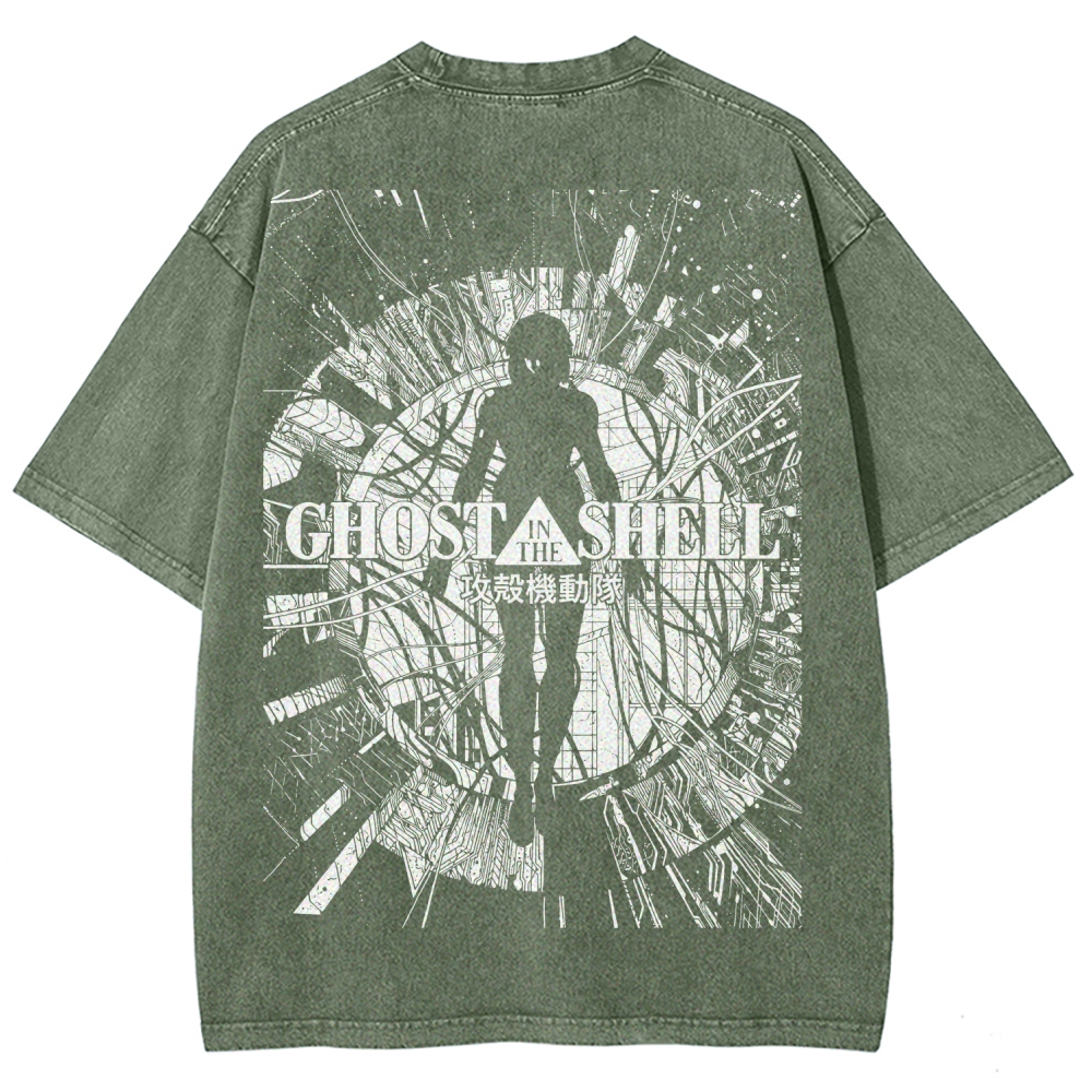 Ghost in the Shell Unisex Fit Washed T-Shirt 2508005954