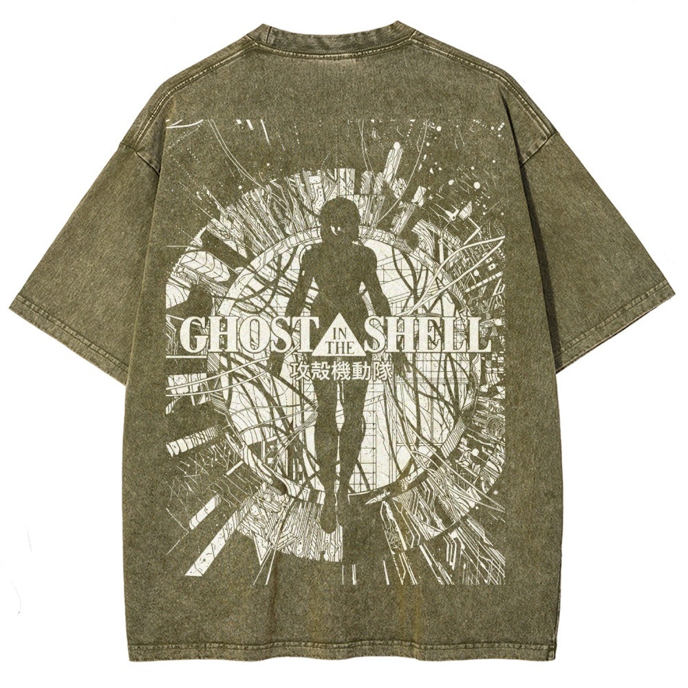 Ghost in the Shell Unisex Fit Washed T-Shirt 2508005954