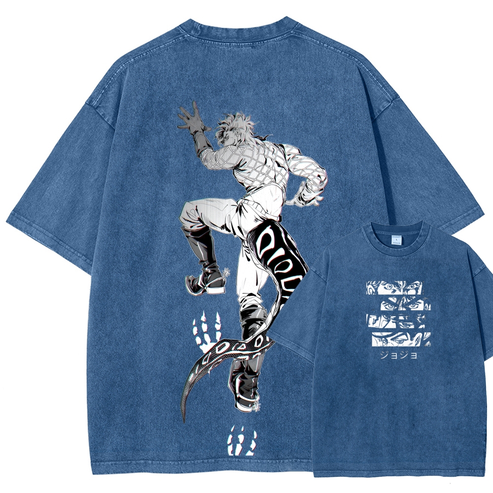 JoJo's Bizarre Adventure SBR Diego Brando Unisex Fit Washed T-Shirt 2508007104