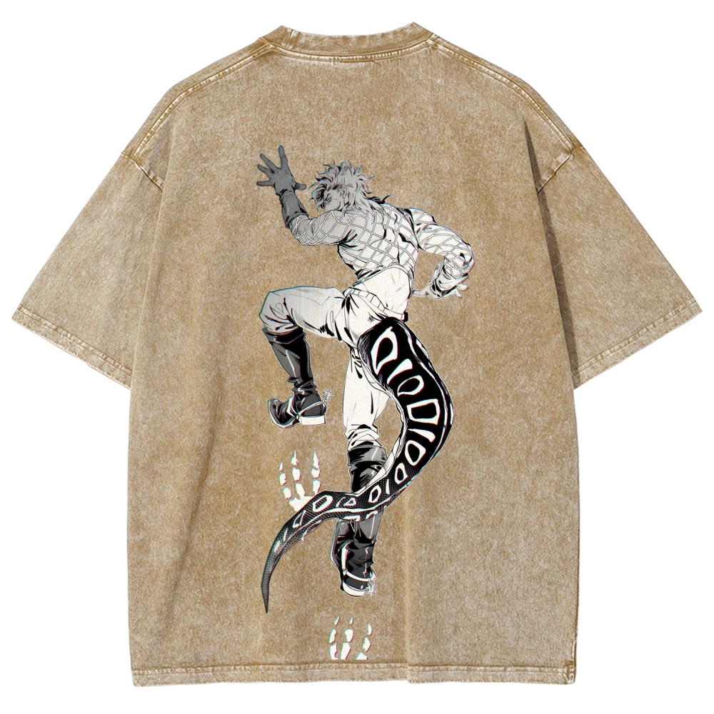 JoJo's Bizarre Adventure SBR Diego Brando Unisex Fit Washed T-Shirt 2508007104