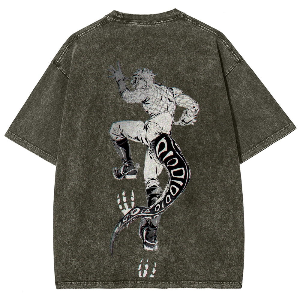 JoJo's Bizarre Adventure SBR Diego Brando Unisex Fit Washed T-Shirt 2508007104