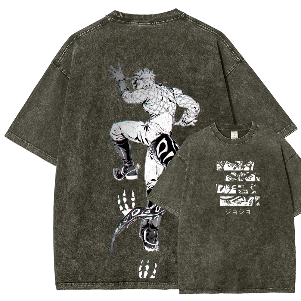 JoJo's Bizarre Adventure SBR Diego Brando Unisex Fit Washed T-Shirt 2508007104