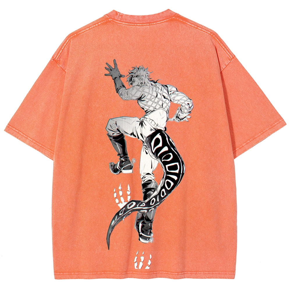 JoJo's Bizarre Adventure SBR Diego Brando Unisex Fit Washed T-Shirt 2508007104