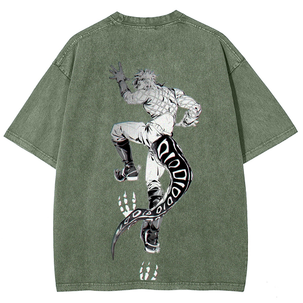 JoJo's Bizarre Adventure SBR Diego Brando Unisex Fit Washed T-Shirt 2508007104