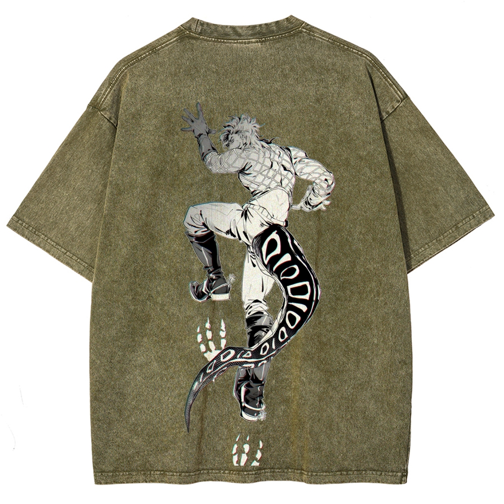 JoJo's Bizarre Adventure SBR Diego Brando Unisex Fit Washed T-Shirt 2508007104