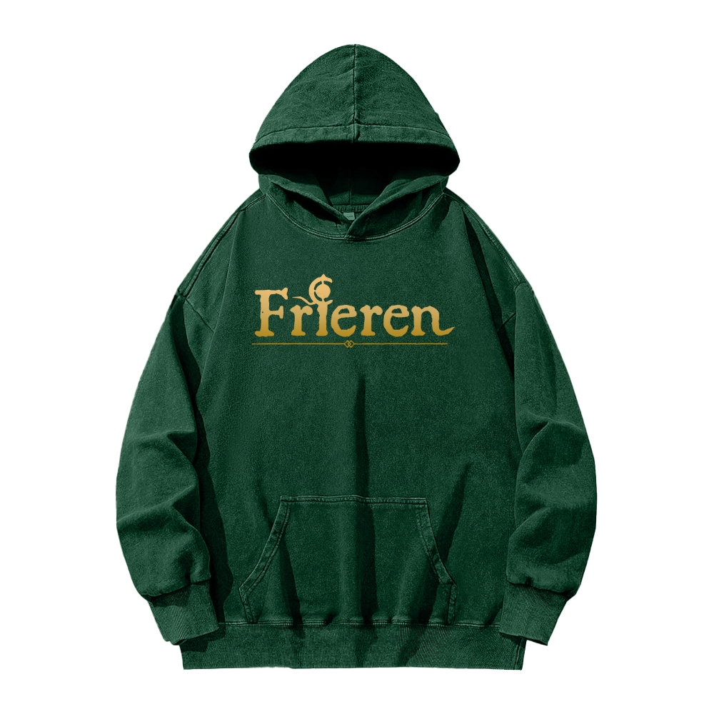 Frieren Casual Washed Hoodie 2508007195