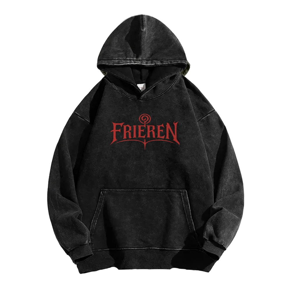 Frieren Casual Washed Hoodie 2508007199