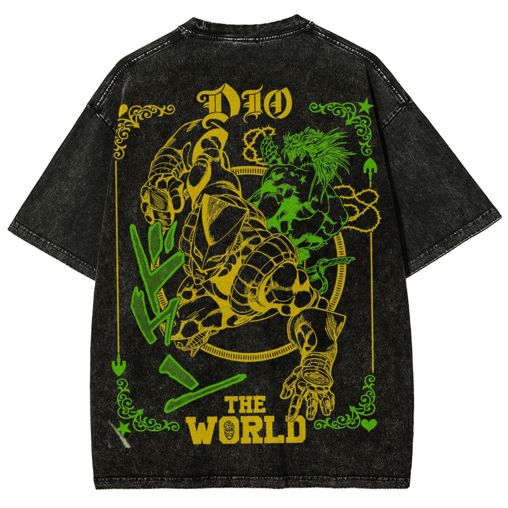Jojo's Bizarre Adventure Unisex Fit Washed T-Shirt 2508007318