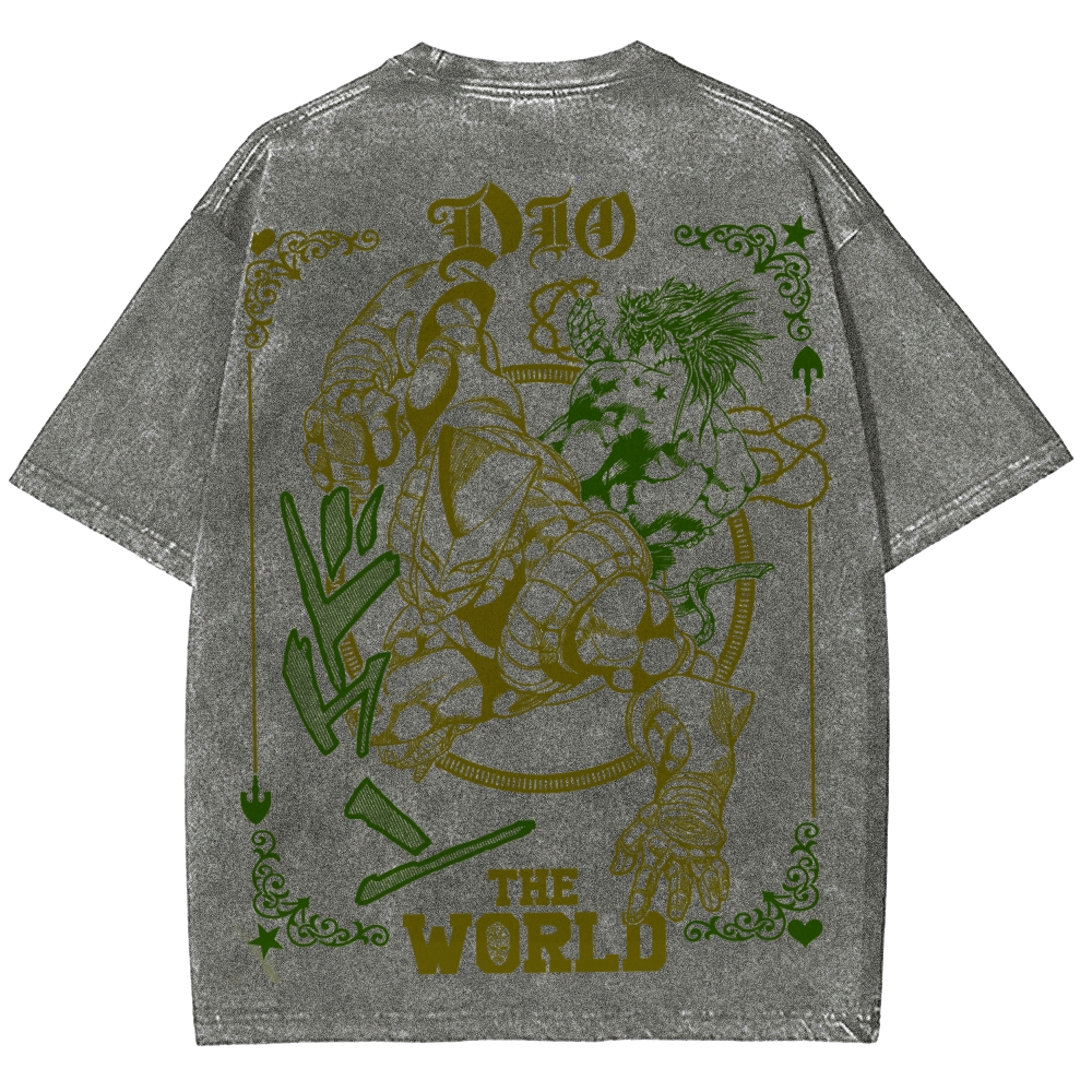 Jojo's Bizarre Adventure Unisex Fit Washed T-Shirt 2508007318