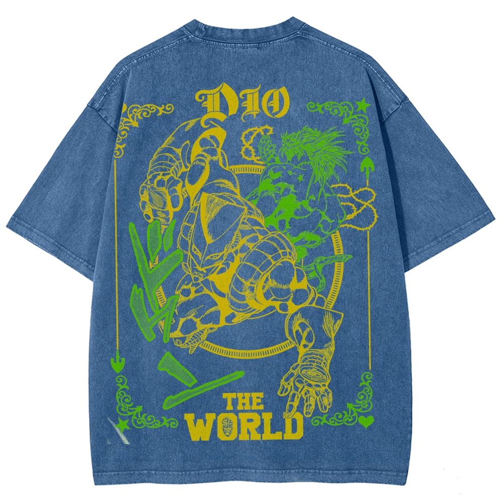 Jojo's Bizarre Adventure Unisex Fit Washed T-Shirt 2508007318