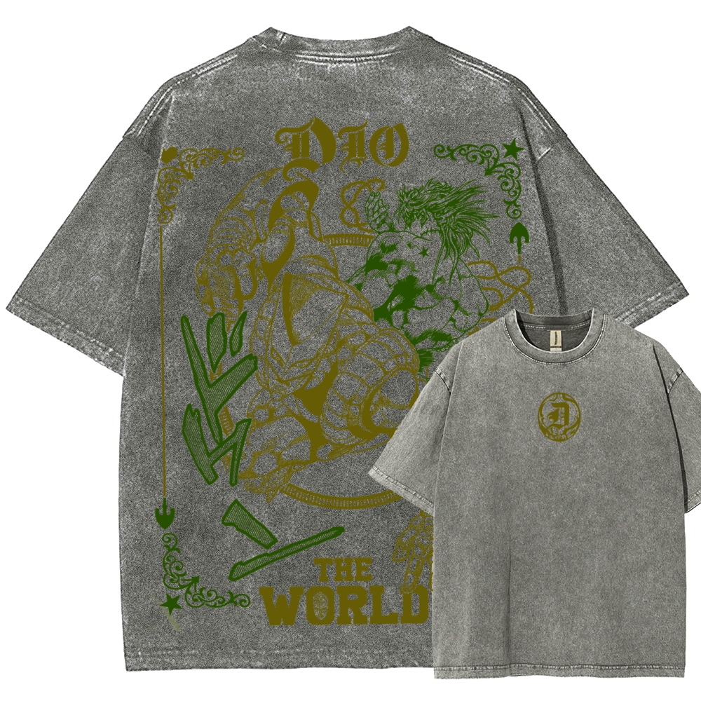 Jojo's Bizarre Adventure Unisex Fit Washed T-Shirt 2508007318