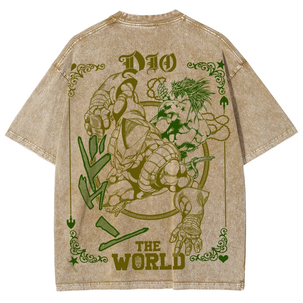 Jojo's Bizarre Adventure Unisex Fit Washed T-Shirt 2508007318