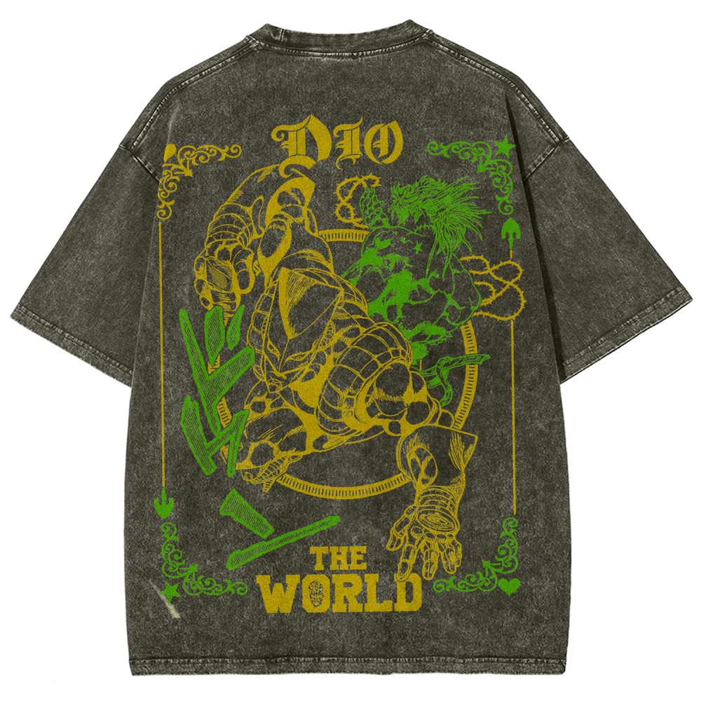 Jojo's Bizarre Adventure Unisex Fit Washed T-Shirt 2508007318