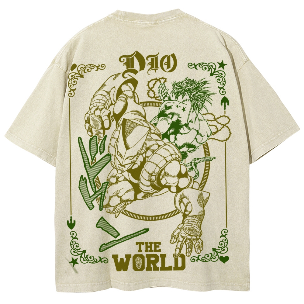 Jojo's Bizarre Adventure Unisex Fit Washed T-Shirt 2508007318