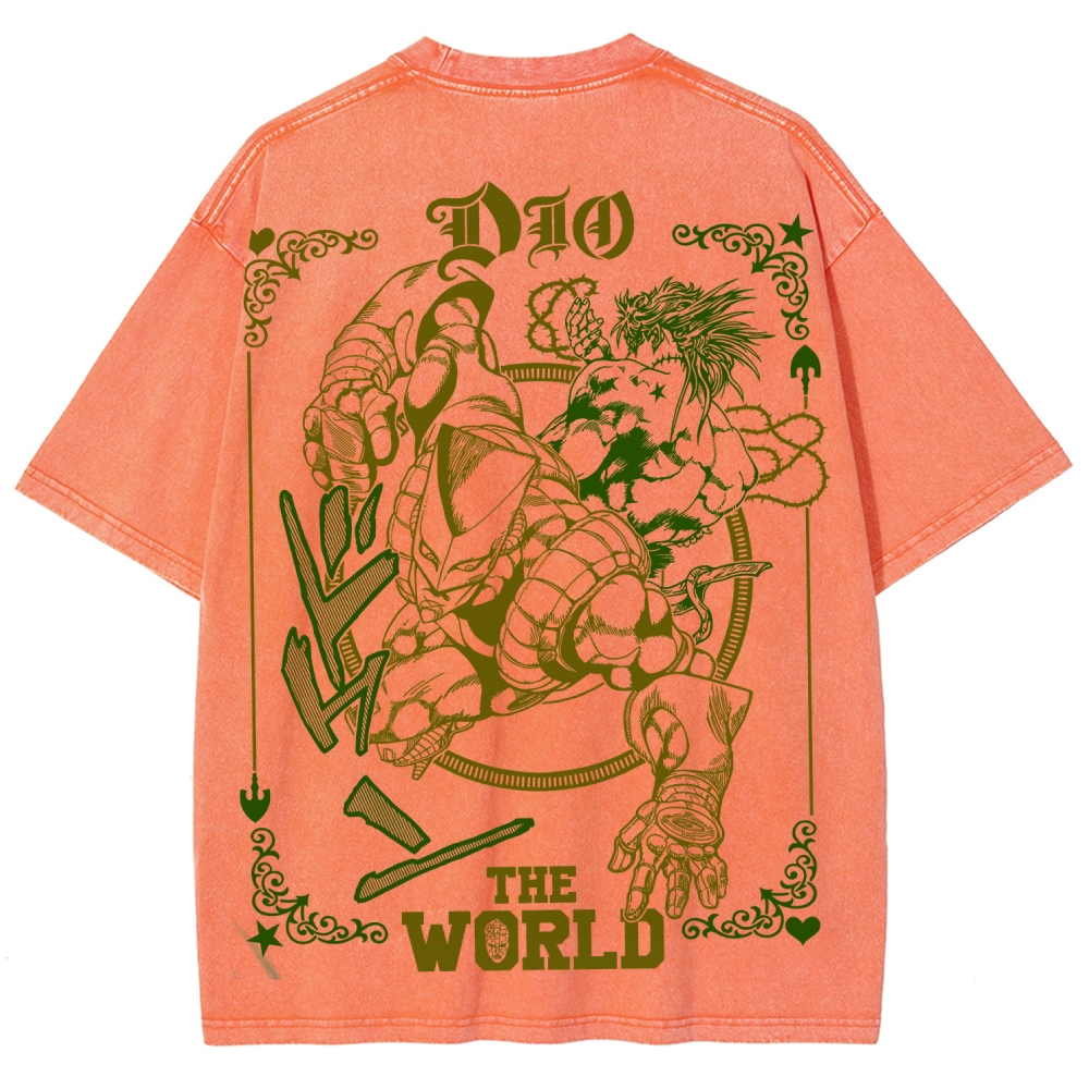 Jojo's Bizarre Adventure Unisex Fit Washed T-Shirt 2508007318