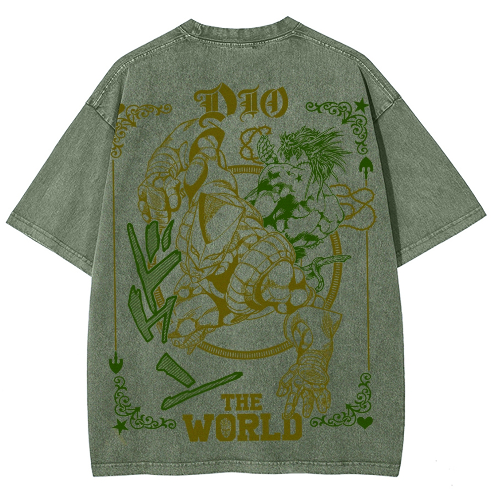 Jojo's Bizarre Adventure Unisex Fit Washed T-Shirt 2508007318
