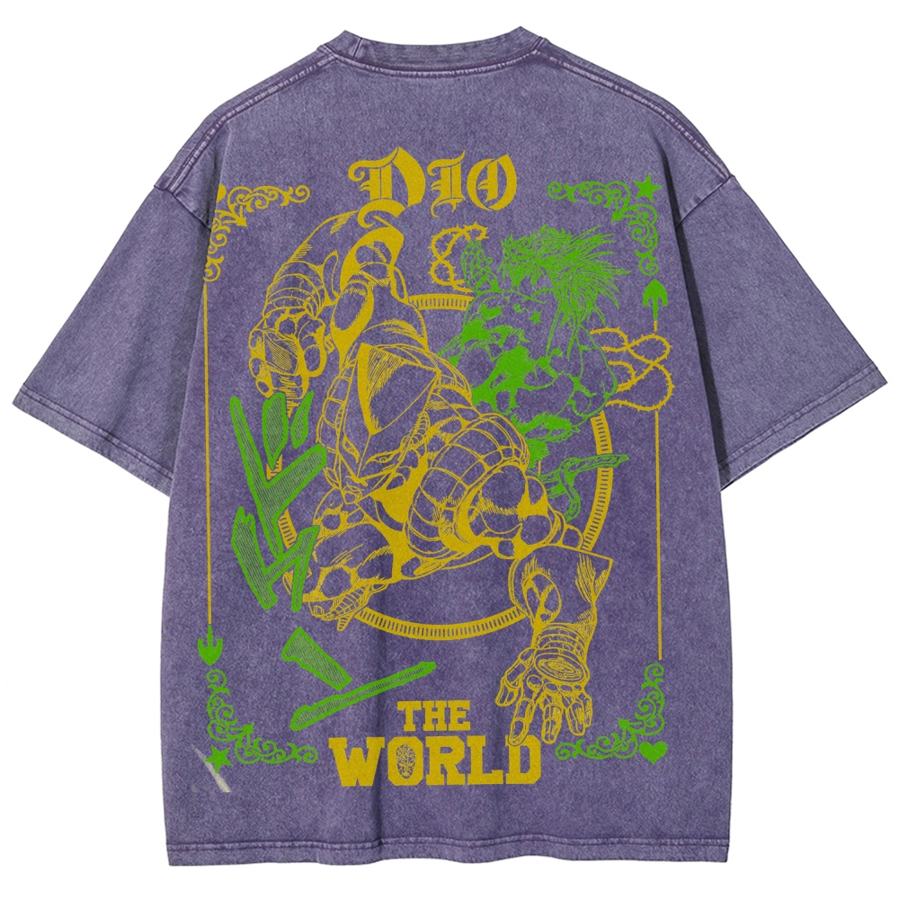 Jojo's Bizarre Adventure Unisex Fit Washed T-Shirt 2508007318