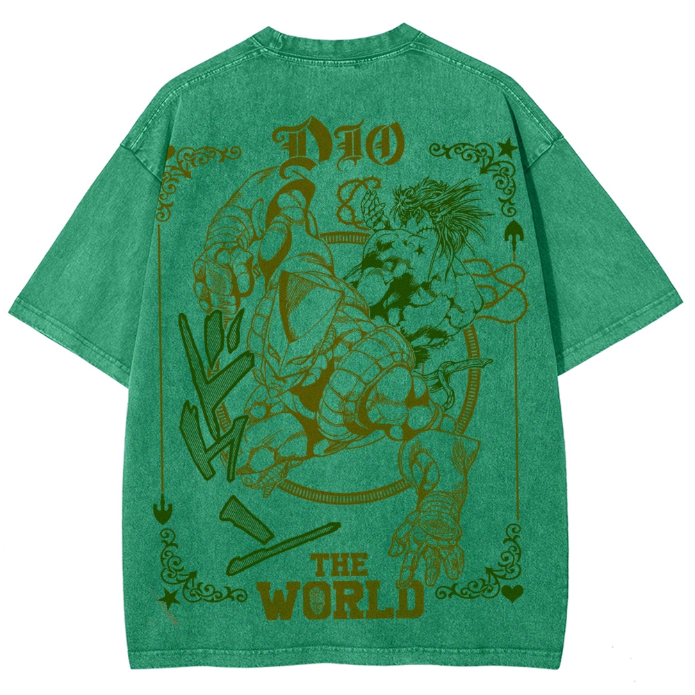 Jojo's Bizarre Adventure Unisex Fit Washed T-Shirt 2508007318