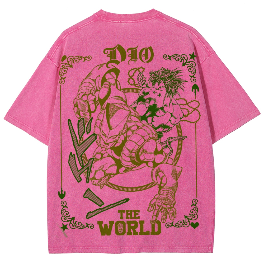 Jojo's Bizarre Adventure Unisex Fit Washed T-Shirt 2508007318